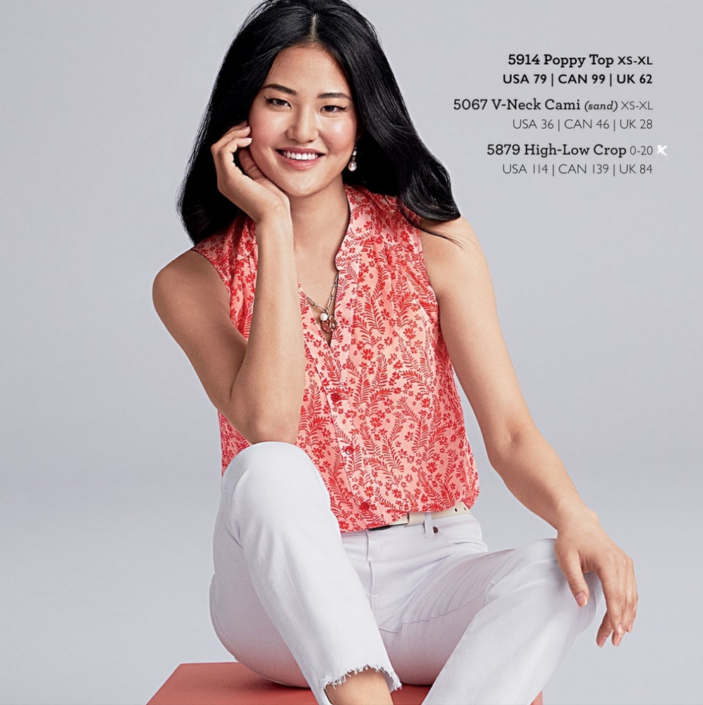 CAbi Style # 5914 Poppy Flower Burst Top